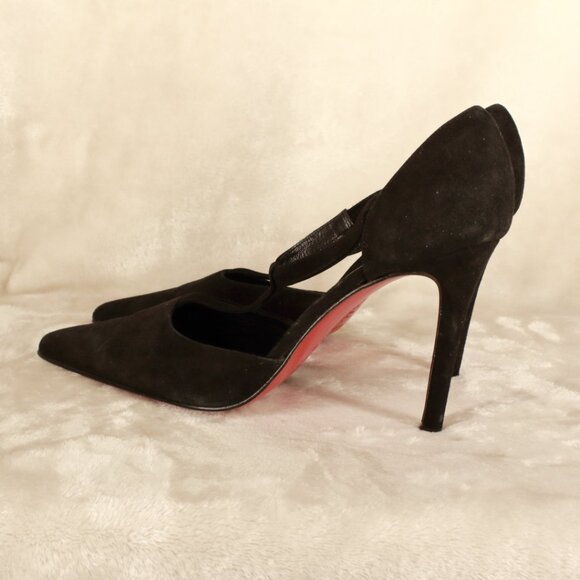 COLIN STUART Women's Black Suede Pump  Women's Shoe Size 10 B - Picture 4 of 7